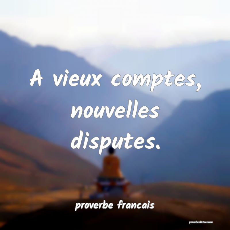 A vieux comptes, nouvelles disputes.