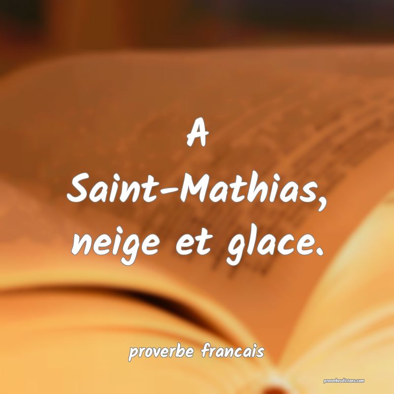 A Saint-Mathias, neige et glace.