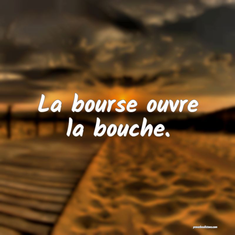 La bourse ouvre la bouche.