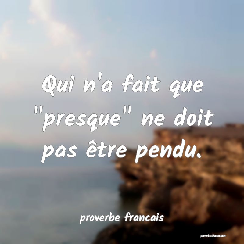 Qui n'a fait que 