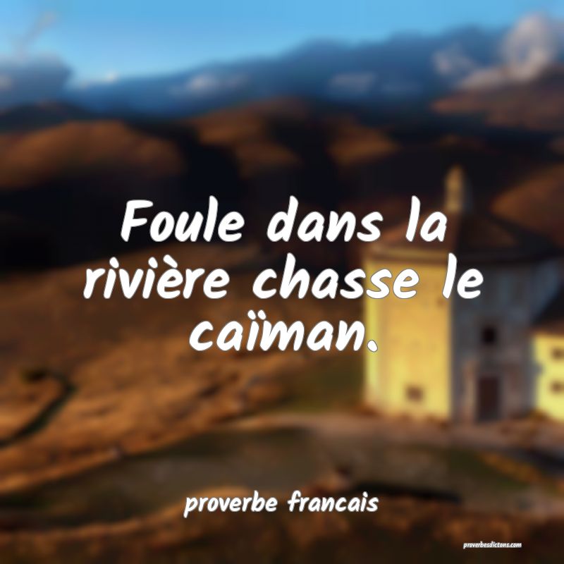 Foule dans la rivière chasse le caïman.