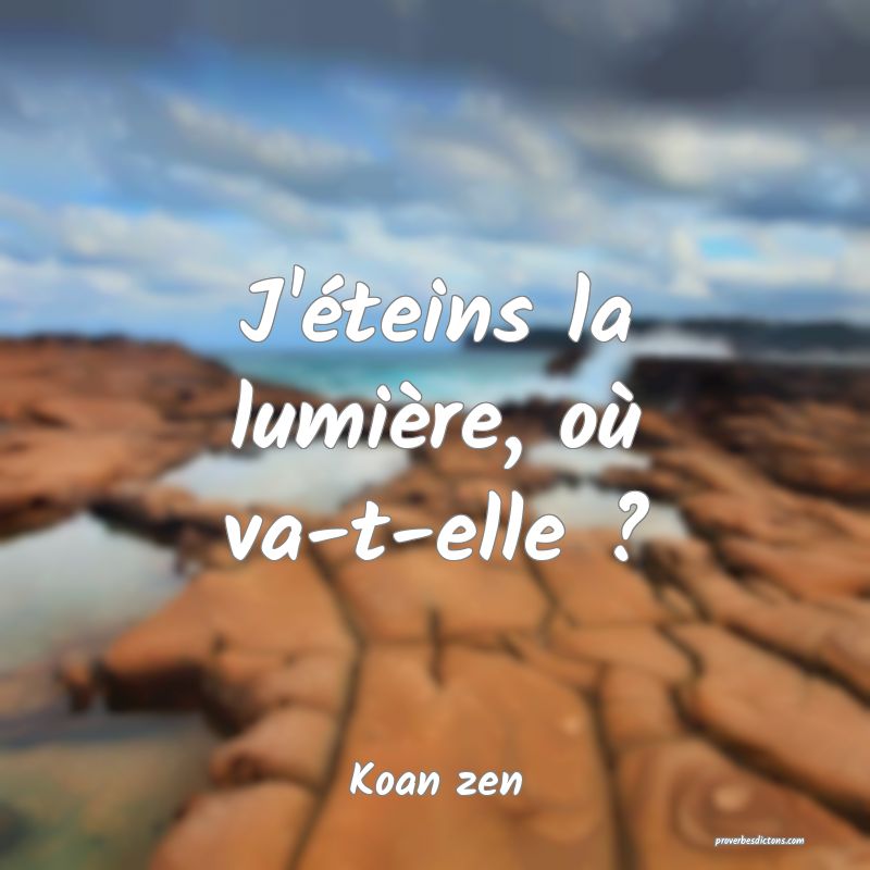 J'éteins la lumière, où va-t-elle ?