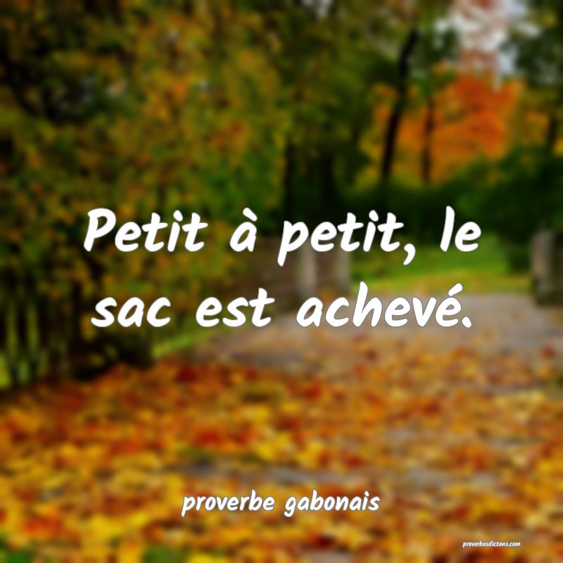 Petit à petit, le sac est achevé.