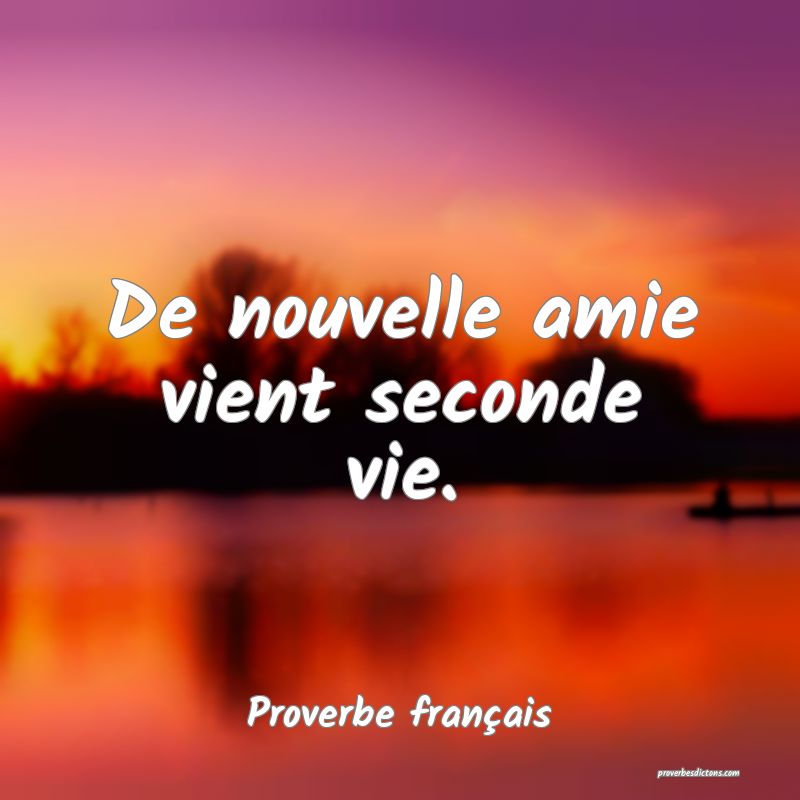 De nouvelle amie vient seconde vie.