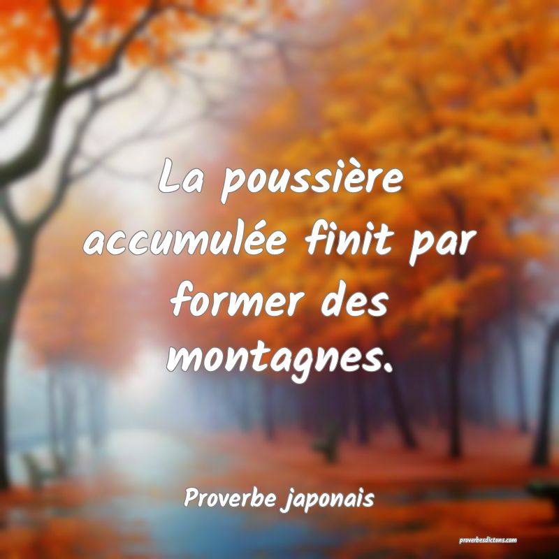La poussière accumulée finit par former des montagnes.