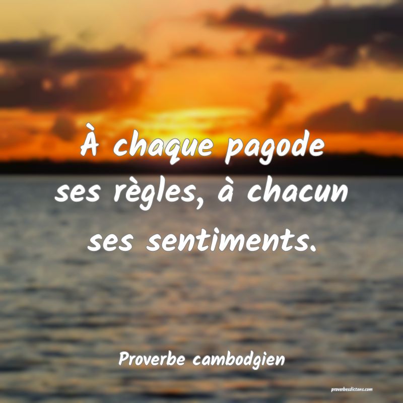 À chaque pagode ses règles, à chacun ses sentiments.