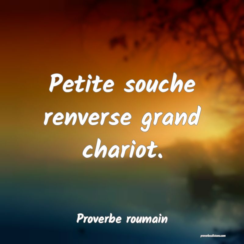 Petite souche renverse grand chariot.