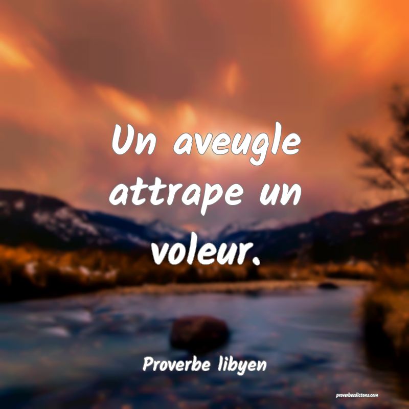 Un aveugle attrape un voleur.