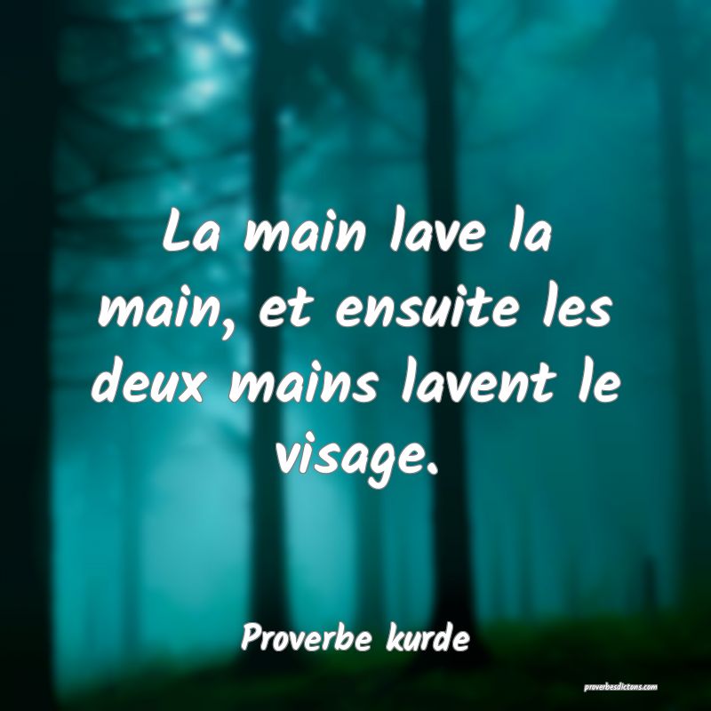 La main lave la main, et ensuite les deux mains lavent le visage.