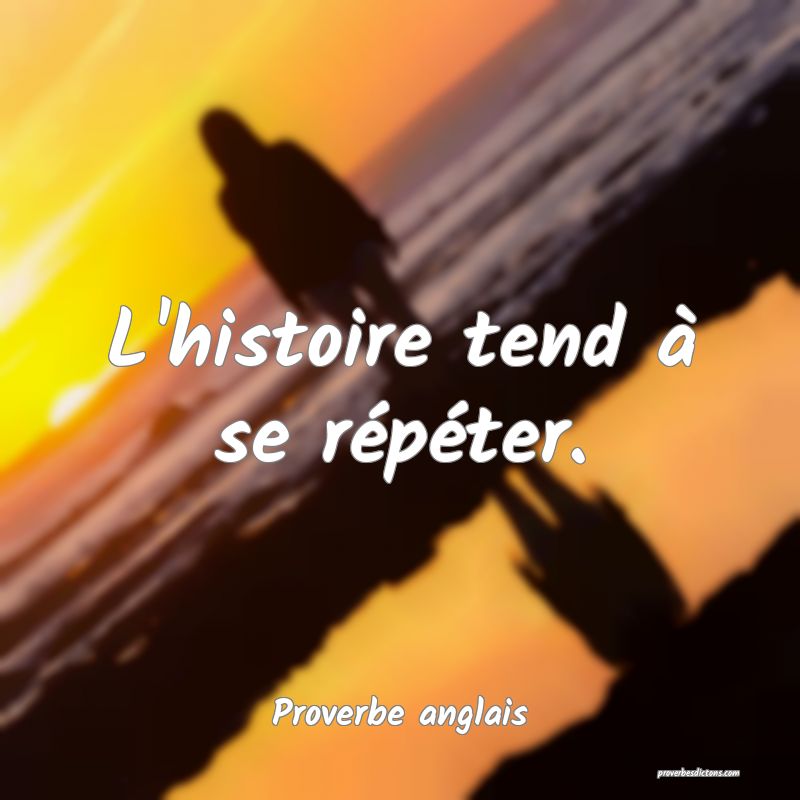 L'histoire tend à se répéter.