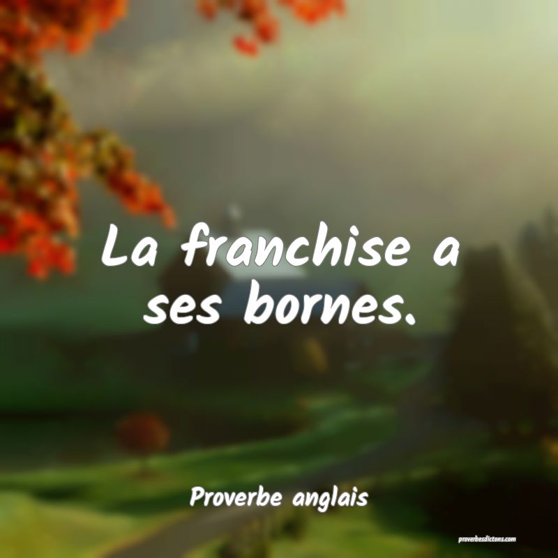 La franchise a ses bornes.