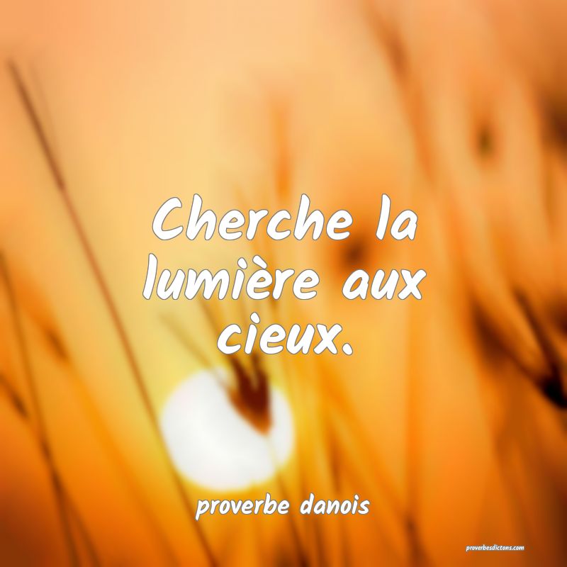  Cherche la lumière aux cieux.