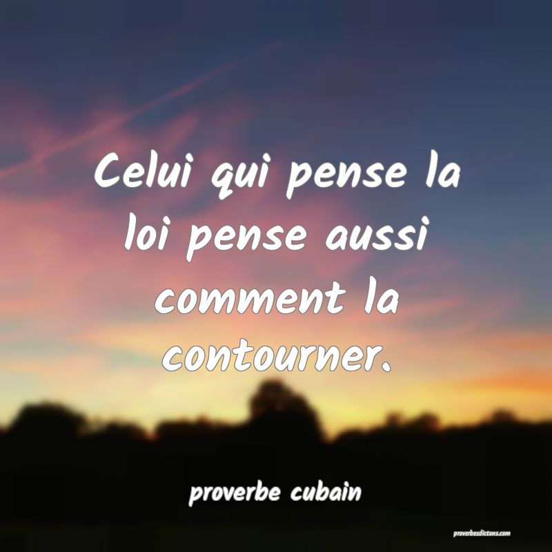 Celui qui pense la loi pense aussi comment la contourner.