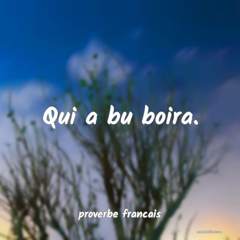  Qui a bu boira.