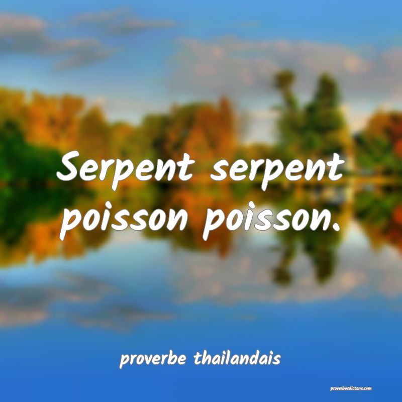  Serpent serpent poisson poisson.