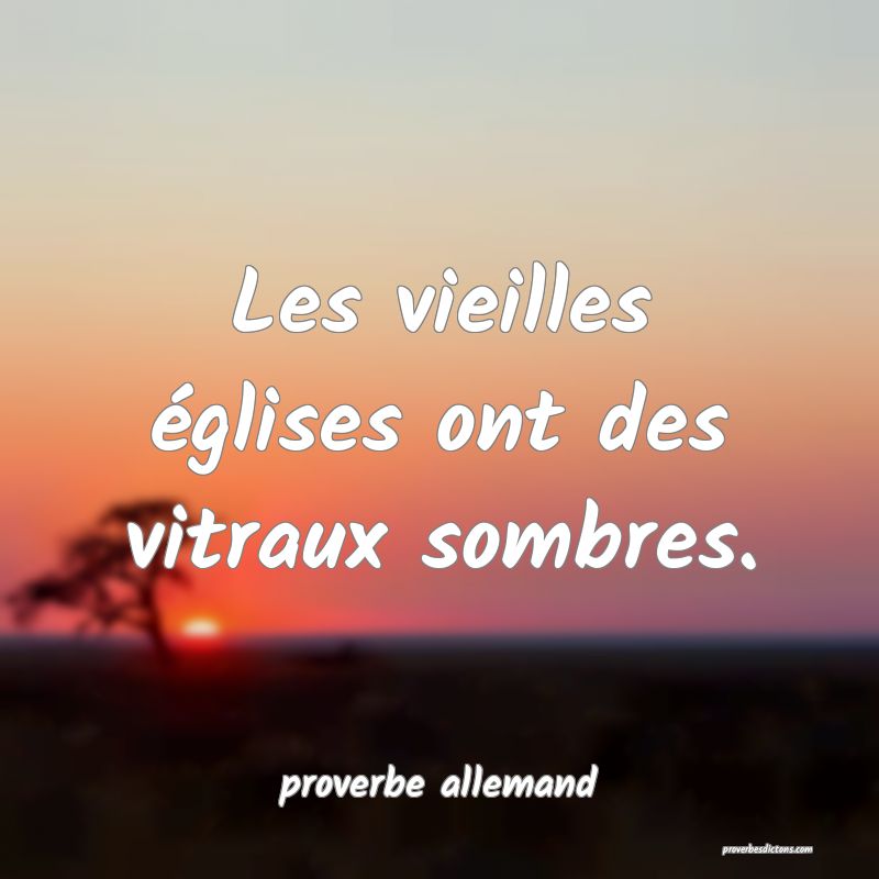 Les vieilles églises ont des vitraux sombres.