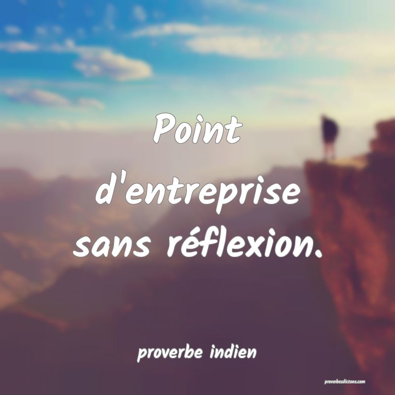 Point d'entreprise sans réflexion.