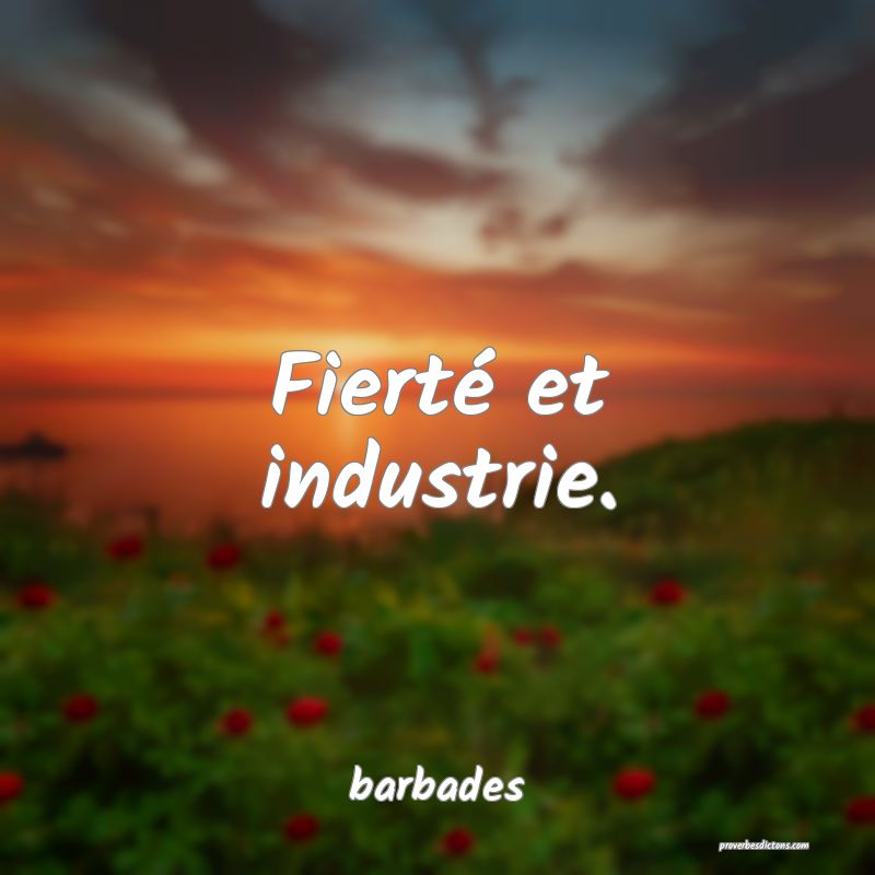  Fierté et industrie.