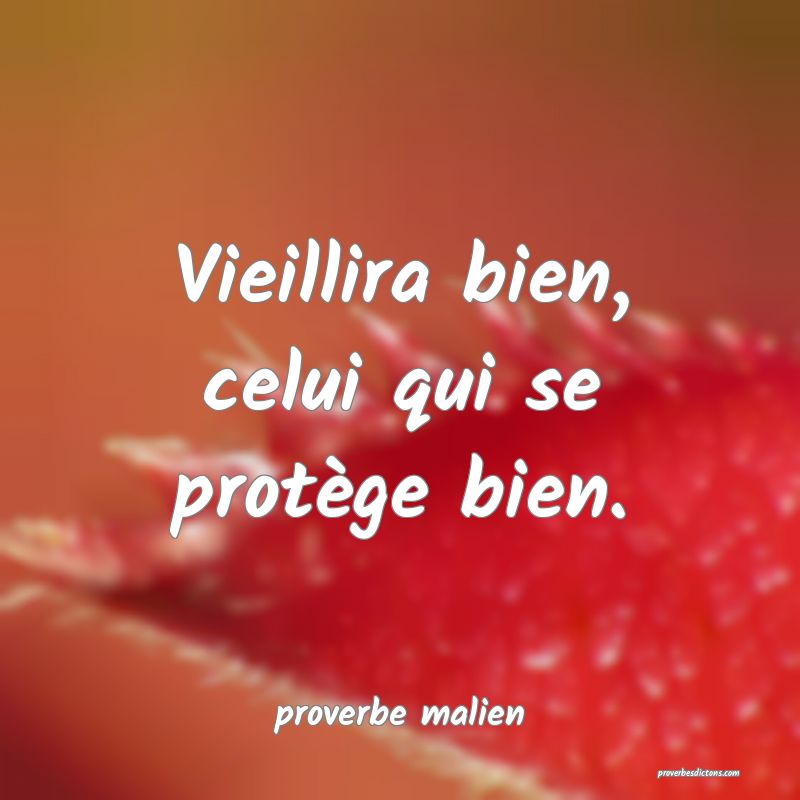  Vieillira bien, celui qui se protège bien.