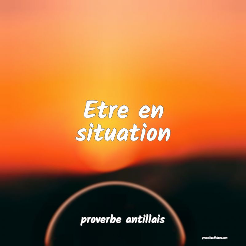 Etre en situation 

