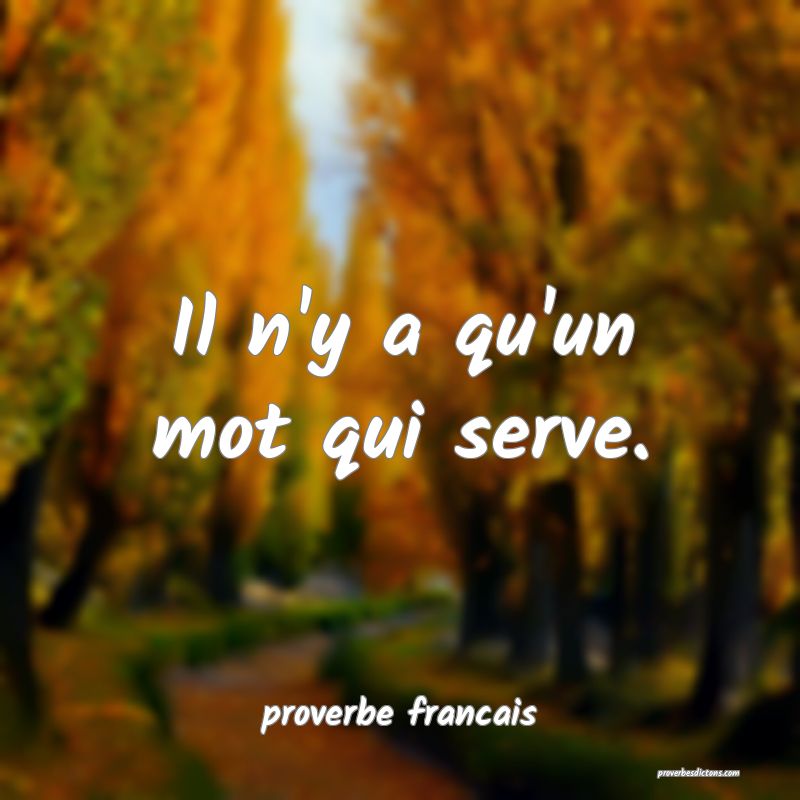 Il n'y a qu'un mot qui serve.