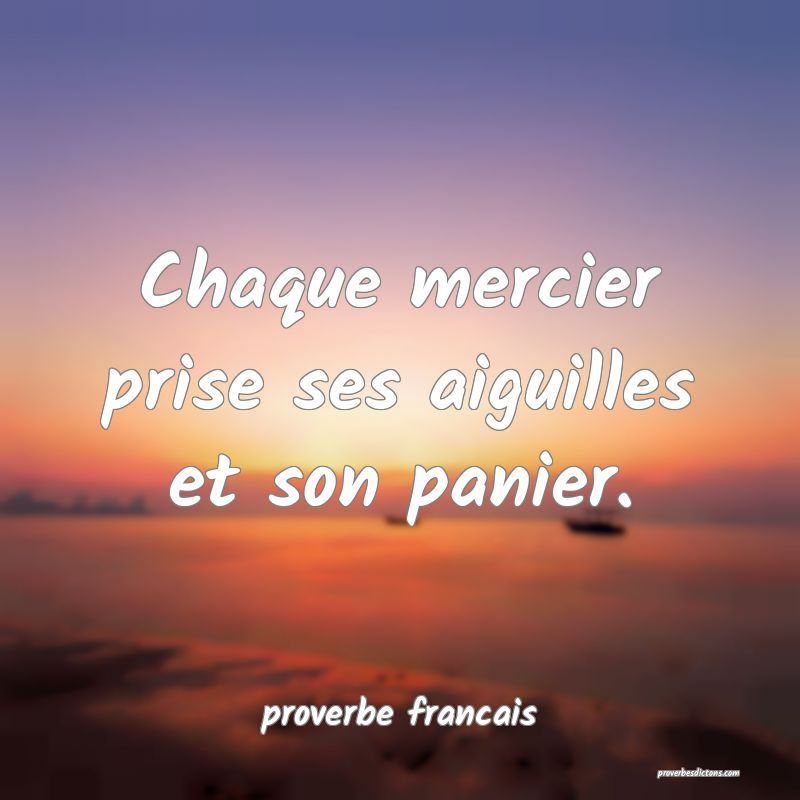 Chaque mercier prise ses aiguilles et son panier.